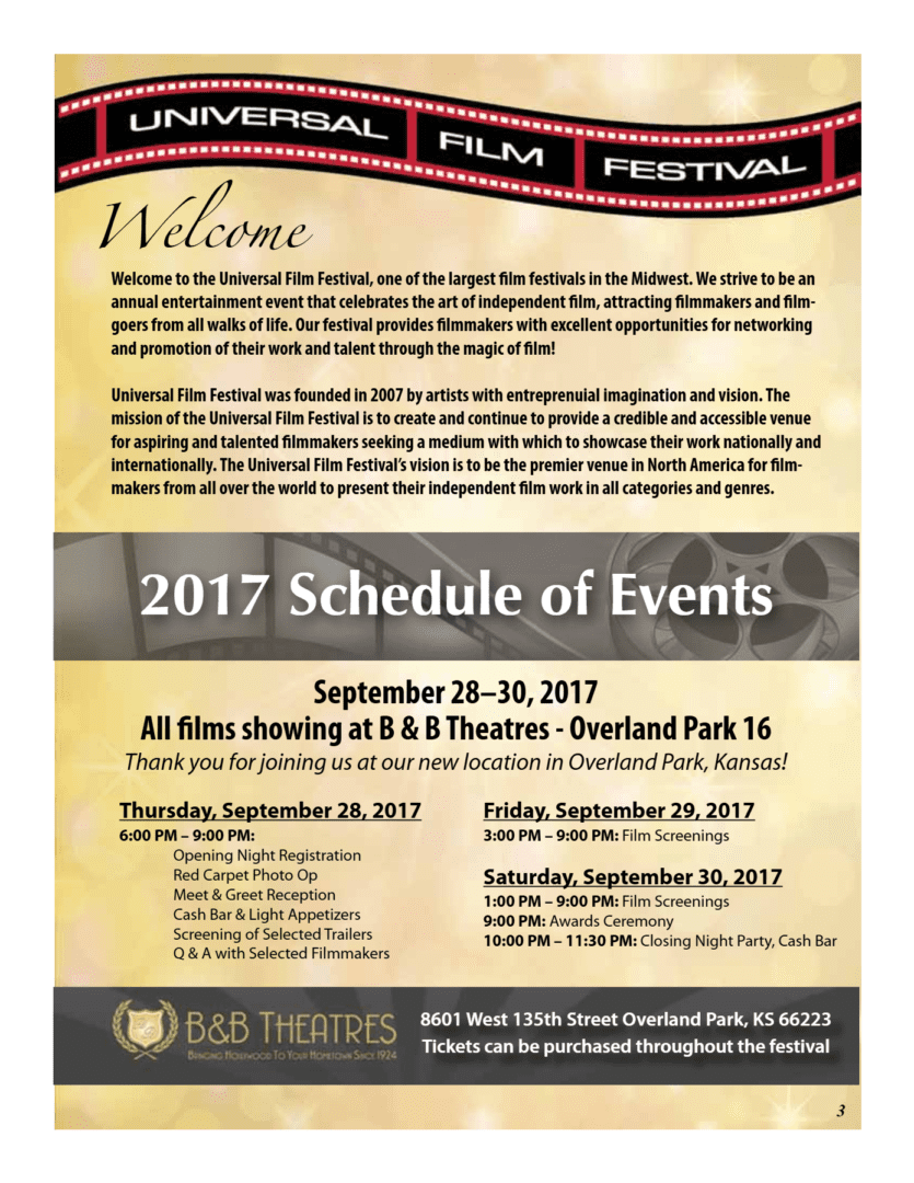 A poster for the 2 0 1 7 schedule of events.